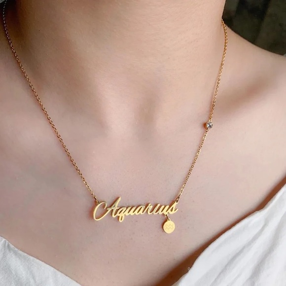 ElenaJewel Jewelry - Zodiac Letter Necklaces